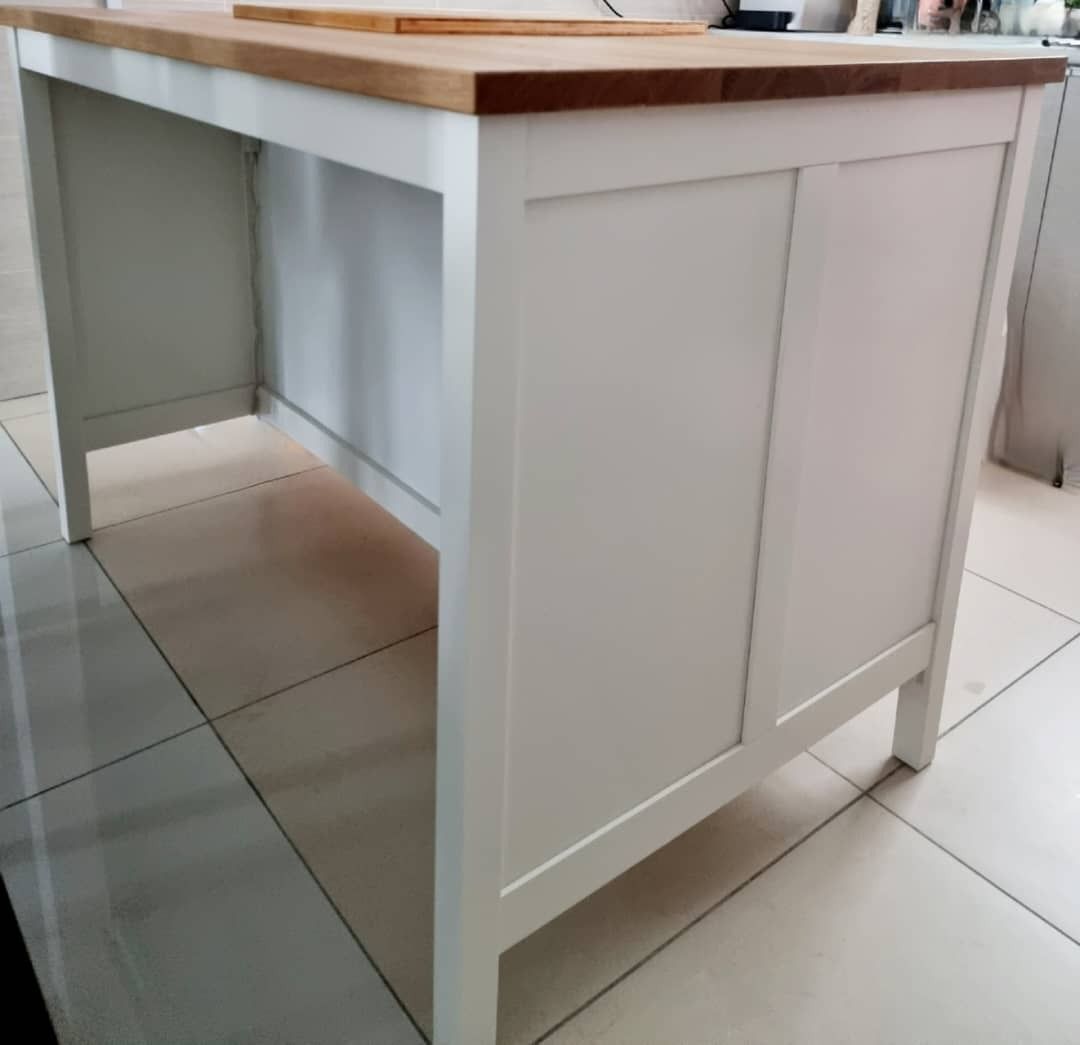 IKEA TORNVIKEN Kitchen island, offwhite/oak ( RM 1,499) Negotiable