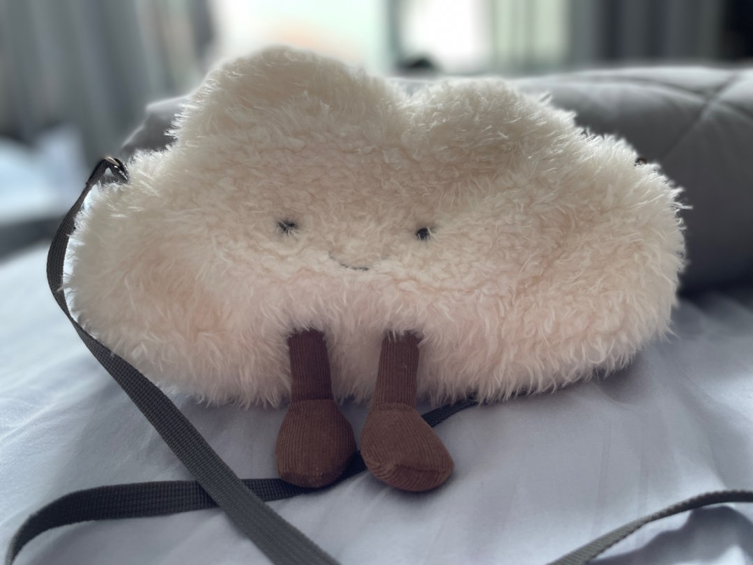 Jellycat Cloud Bag, Hobbies & Toys, Toys & Games on Carousell