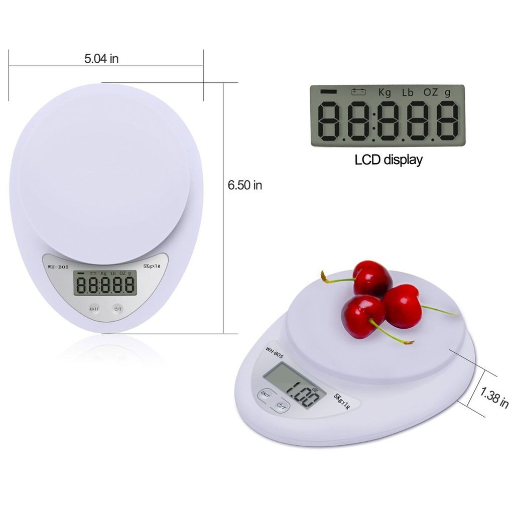 Kitchen weighing scale Kitchen scale Weighing Scale1g to 5kg Cooking