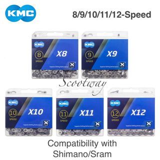 KMC X8/9/10/11/12 Speed Chain | Made In Taiwan