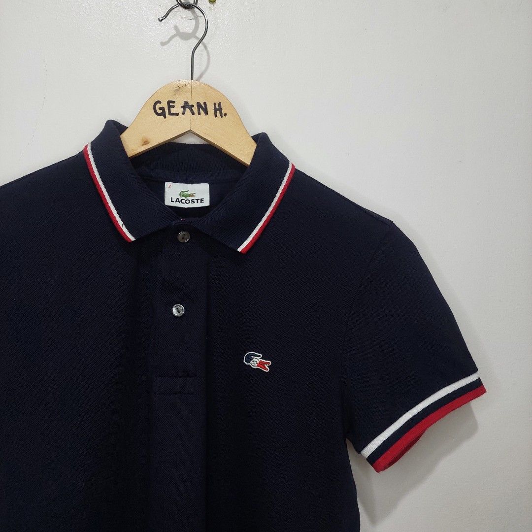 Lacoste tricolor polo shirt store