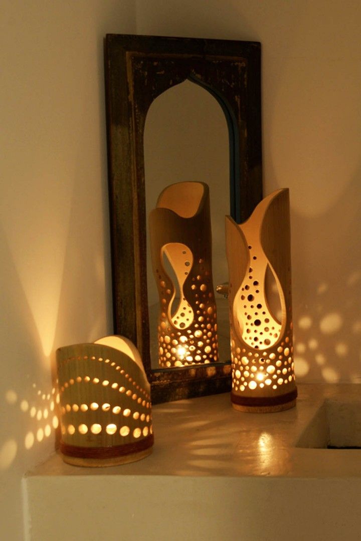 Lampu hias, lampu tidur dari bambu, Barang Yang Dicari di Carousell
