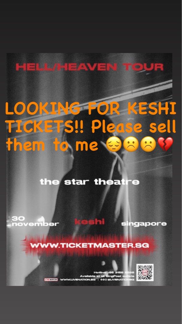 LF keshi tickets cat 1 !! Pm your prices please, Tickets & Vouchers