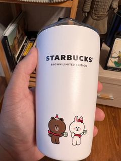 Line與星巴克聯名的保溫杯