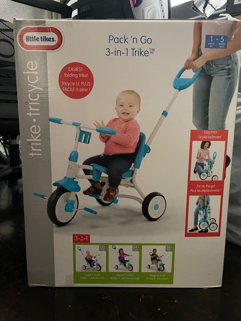 Little tikes pack n go 3 in 1 trike top