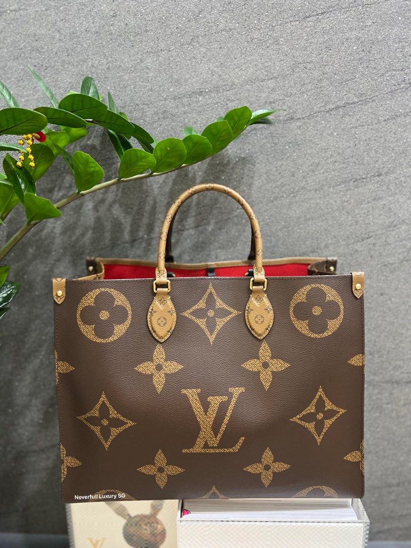 Louis Vuitton OnTheGo GM (bigger) MM Reverse, Luxury, Bags & Wallets on  Carousell