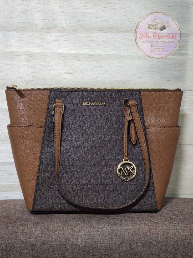 Charlotte large logo and leather 2025 satchel