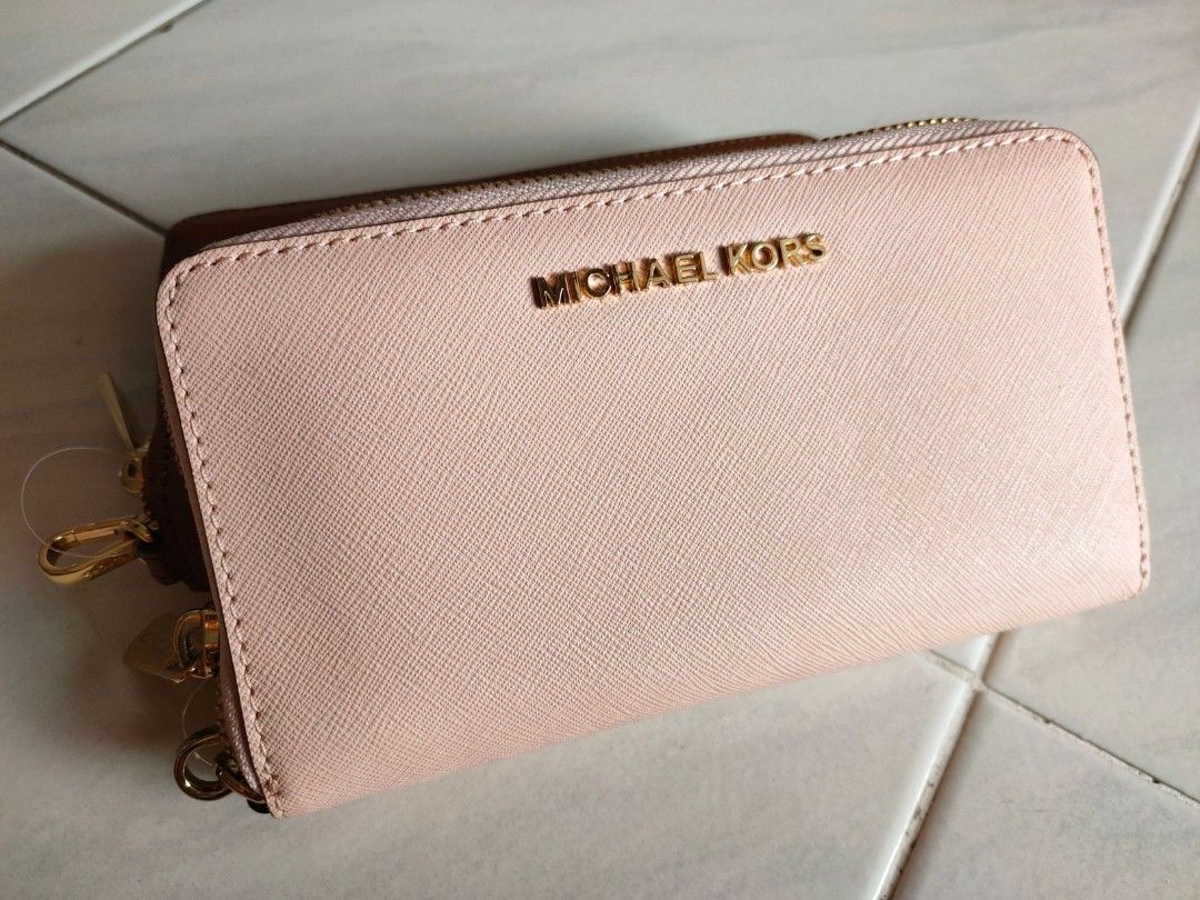 Light pink top mk wallet