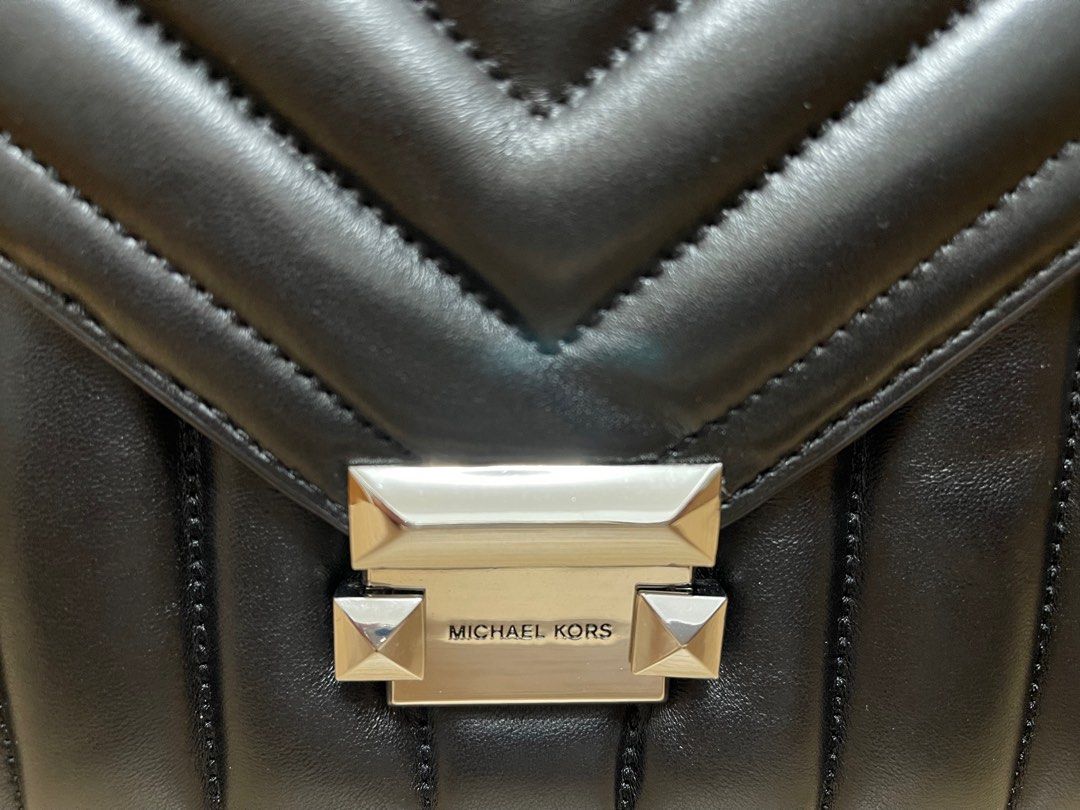 Whitney large quilted leather satchel hot sale