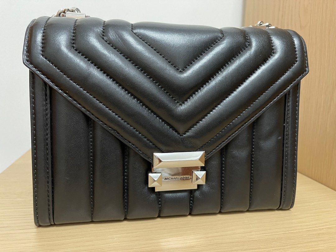 Whitney large leather clearance satchel