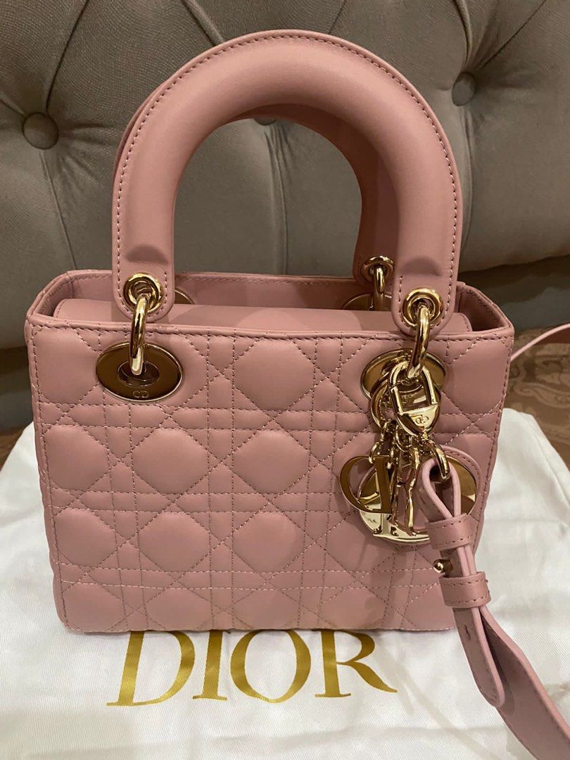 Dior - Lady Dior Micro Bag Rose des Vents Cannage Lambskin - Women