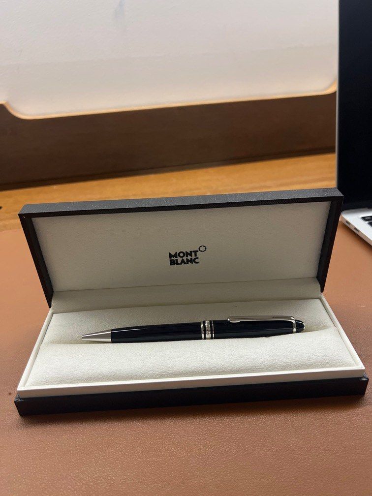 Montblanc platinum finish meisterstuck sales classique luxury ballpoint pen 164