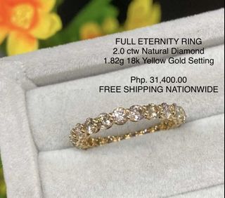 Natural Diamond Jewelry in 18k Gold Setting