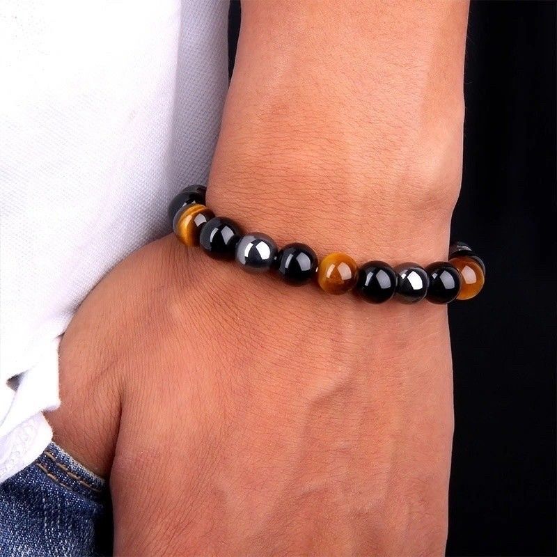 💯natural stone triple protection (Category: Bracelets) located in Manila. Submitted by rara_zyieyael (Listing ID 1195592576, Image 2). Description: onhand 8mm 10mm customized 💯blessed,cleansed and energized.