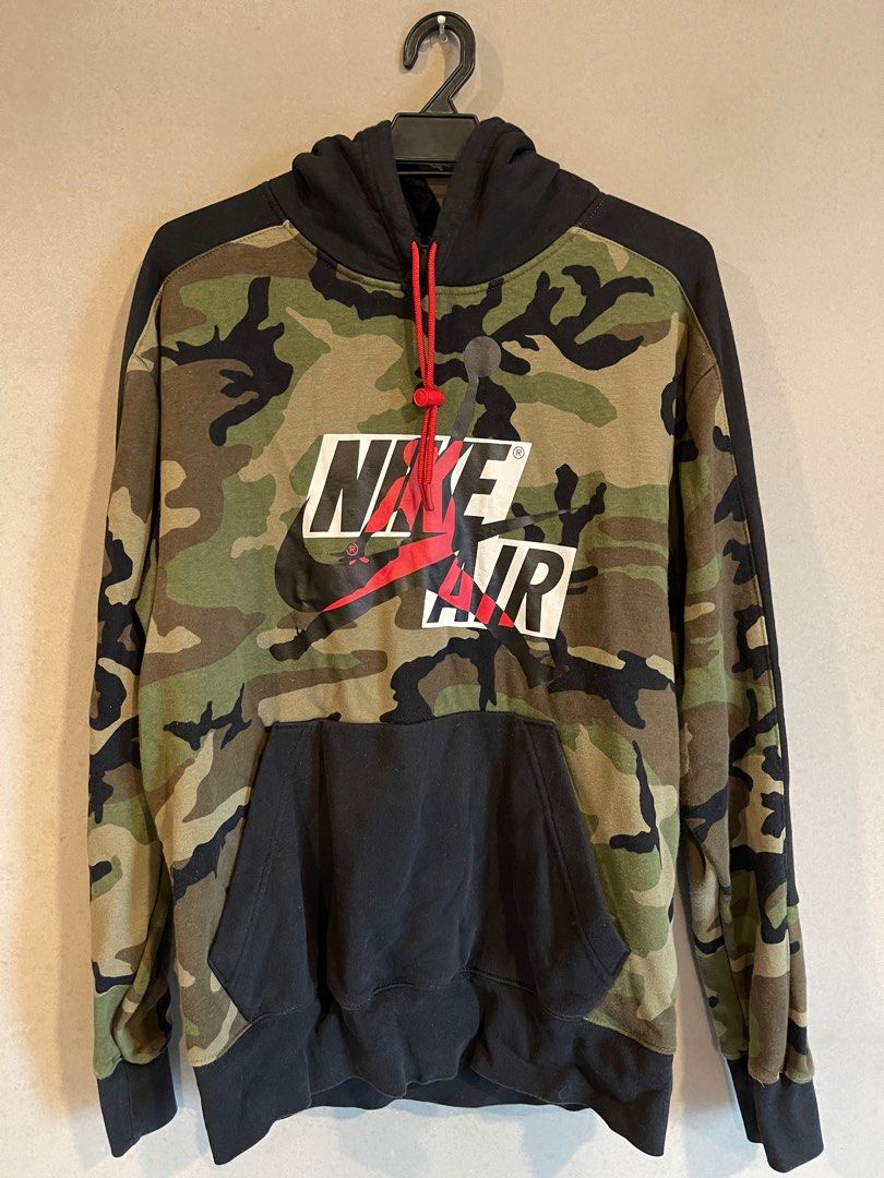 Nike Air Jordan Camouflage Hoodies, Men's Fashion, Tops & Sets, Hoodies