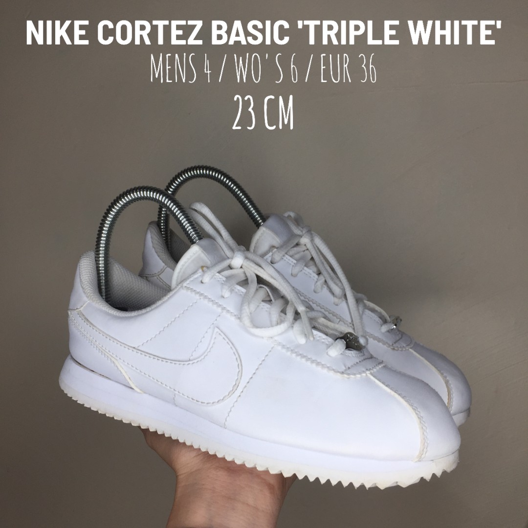 nike cortez triple white