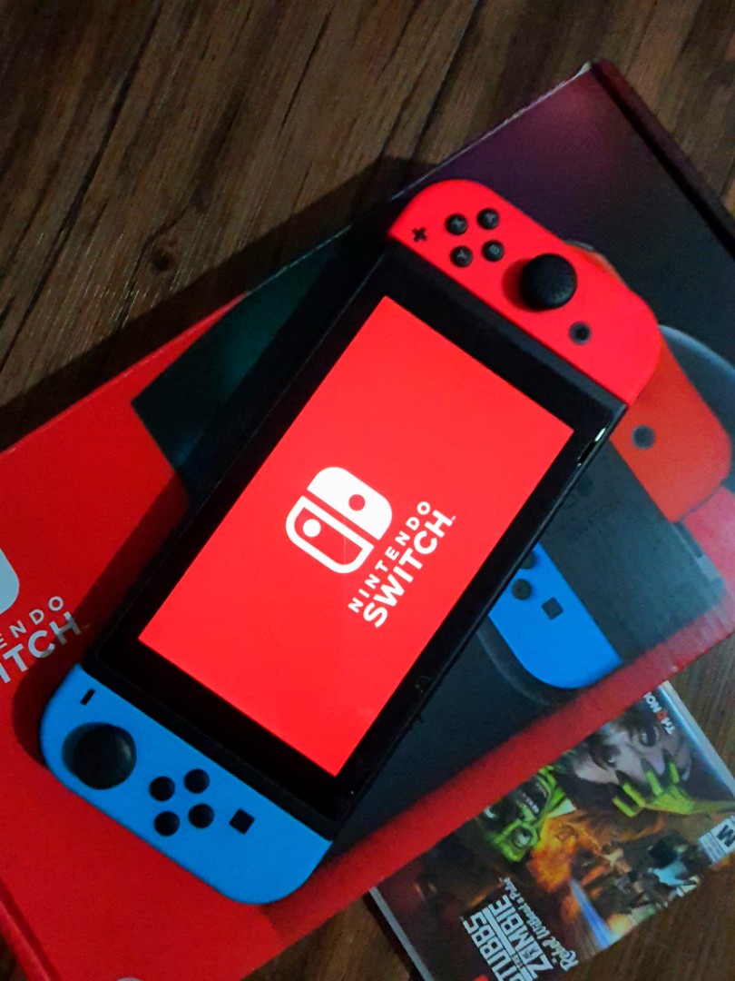 Nintendo switch V2 complete set like new, Video Gaming, Video Game