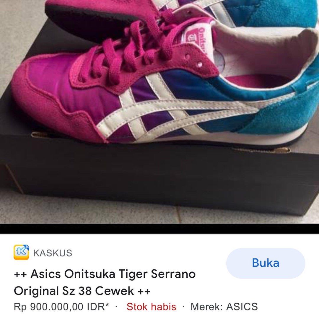 Onitsuka Tiger Serrano Size 37 5 Minus crak di bagian Logo selebih nya mulus