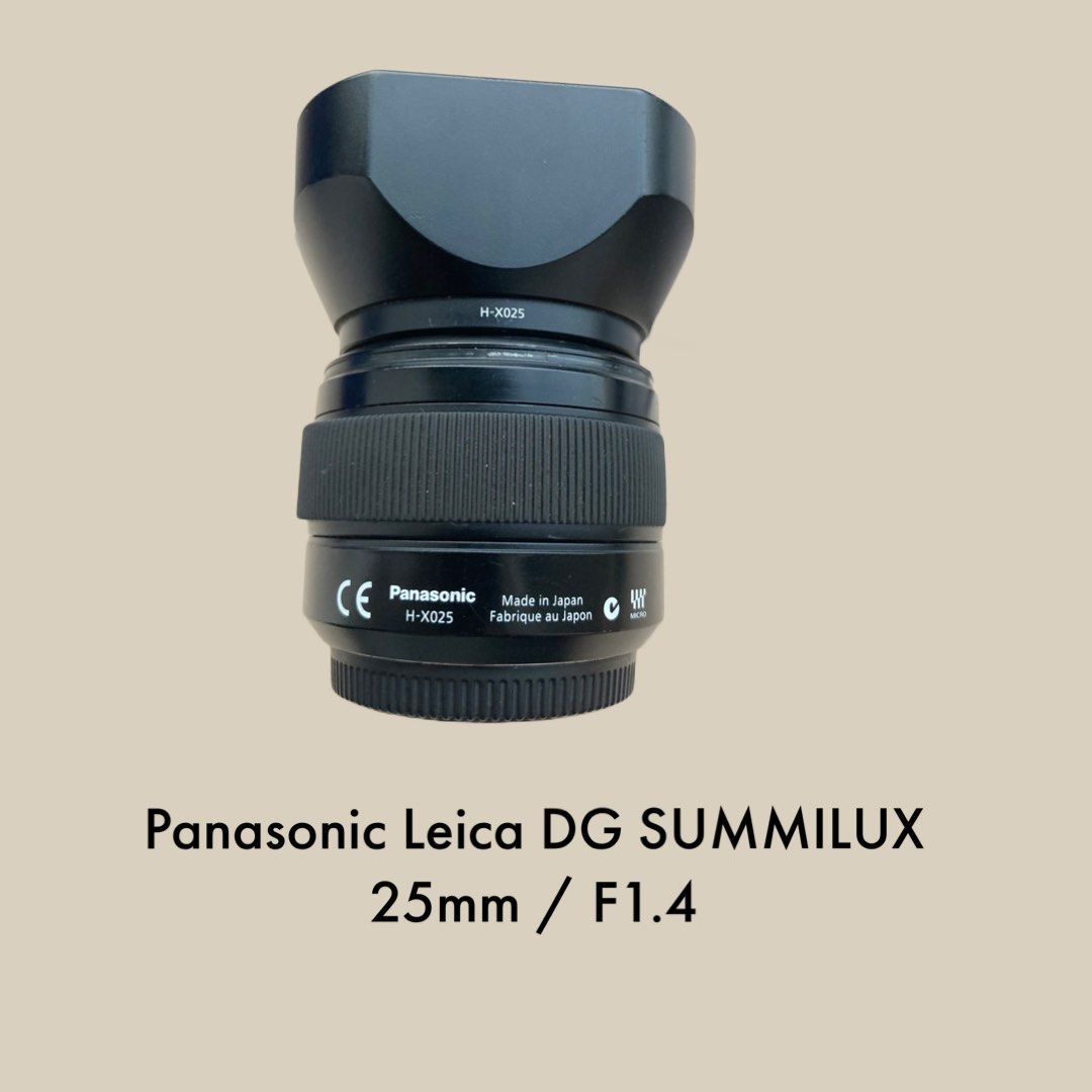 Panasonic H-X025 Leica DG SUMMILUX 25mm / F1.4, 攝影器材, 鏡頭及