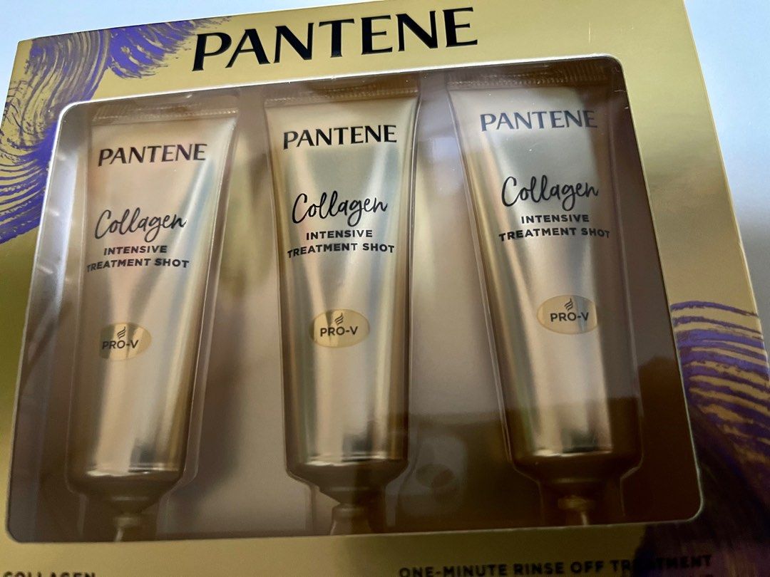 Pantene Intense Collagen Miracle Shots 15ml x3 – Pack of 2 (Rinse-Off Treatment)
