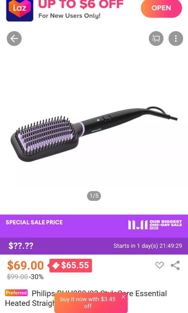Hair Dryer Brush Price Of Philips Heated Straightening Brush