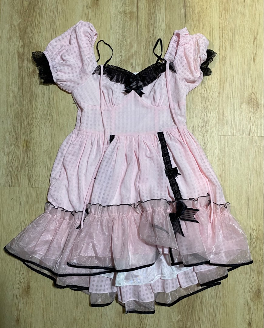 Pink and outlet white lolita dress