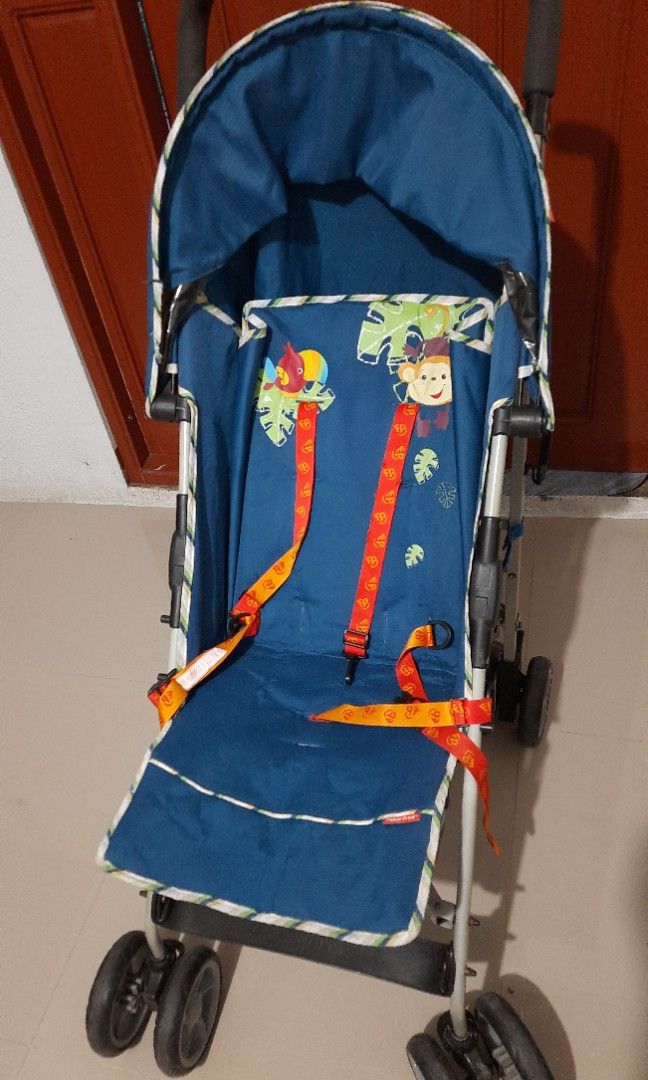 💯Preloved Fisher- Price stroller (Category: Strollers) located in Santa Rosa. Submitted by Zophahollic (Listing ID 1195389466, Image 1). Description: ✅️ in good condition ✅️ with free cusion ✅️ ANY PURCHASED OF STROLLER WILL COME WITH ONE FREE BABY STUFF🎁 💕 hanging toys for crib 💕 mosquito net for crib 💕 mosquito net for stroller.