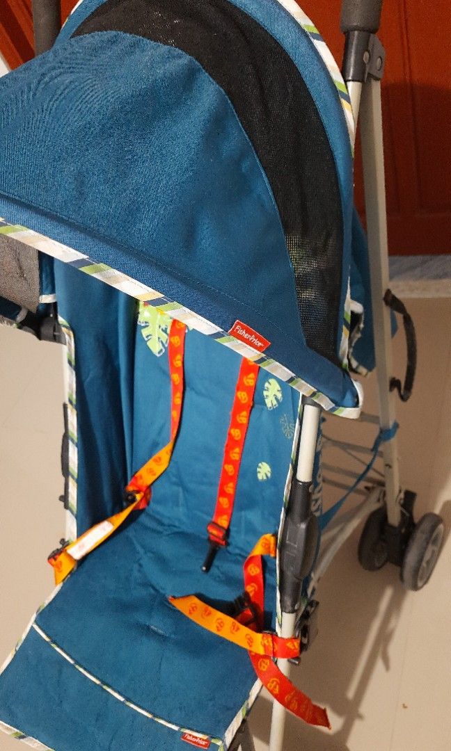 💯Preloved Fisher- Price stroller (Category: Strollers) located in Santa Rosa. Submitted by Zophahollic (Listing ID 1195389466, Image 2). Description: ✅️ in good condition ✅️ with free cusion ✅️ ANY PURCHASED OF STROLLER WILL COME WITH ONE FREE BABY STUFF🎁 💕 hanging toys for crib 💕 mosquito net for crib 💕 mosquito net for stroller.
