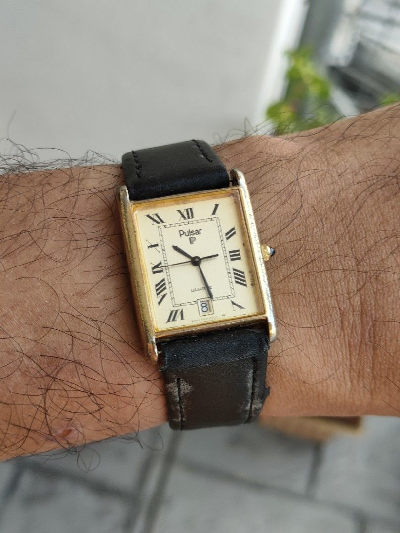 Pulsar by Seiko Vintage Tank Watch Men s Fashion Watches