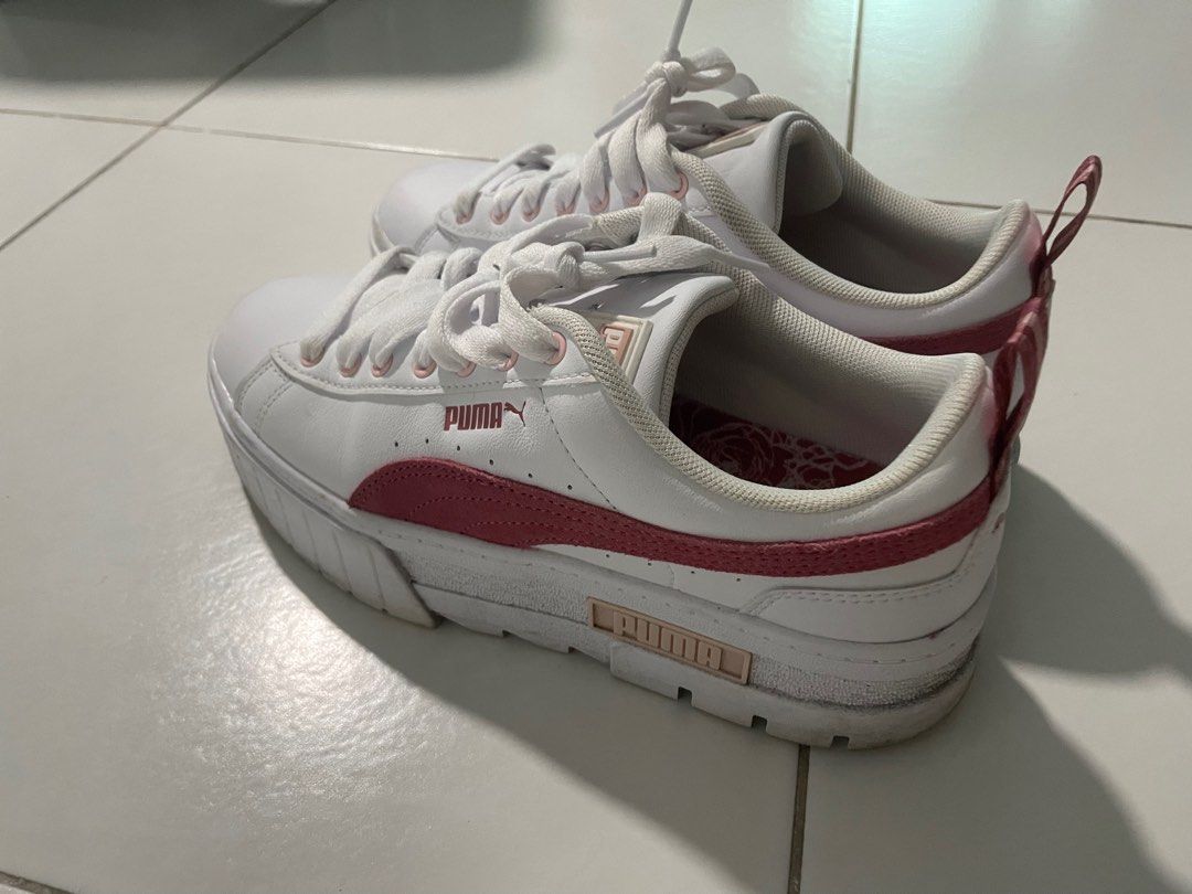 Puma trainers womens with on sale bow
