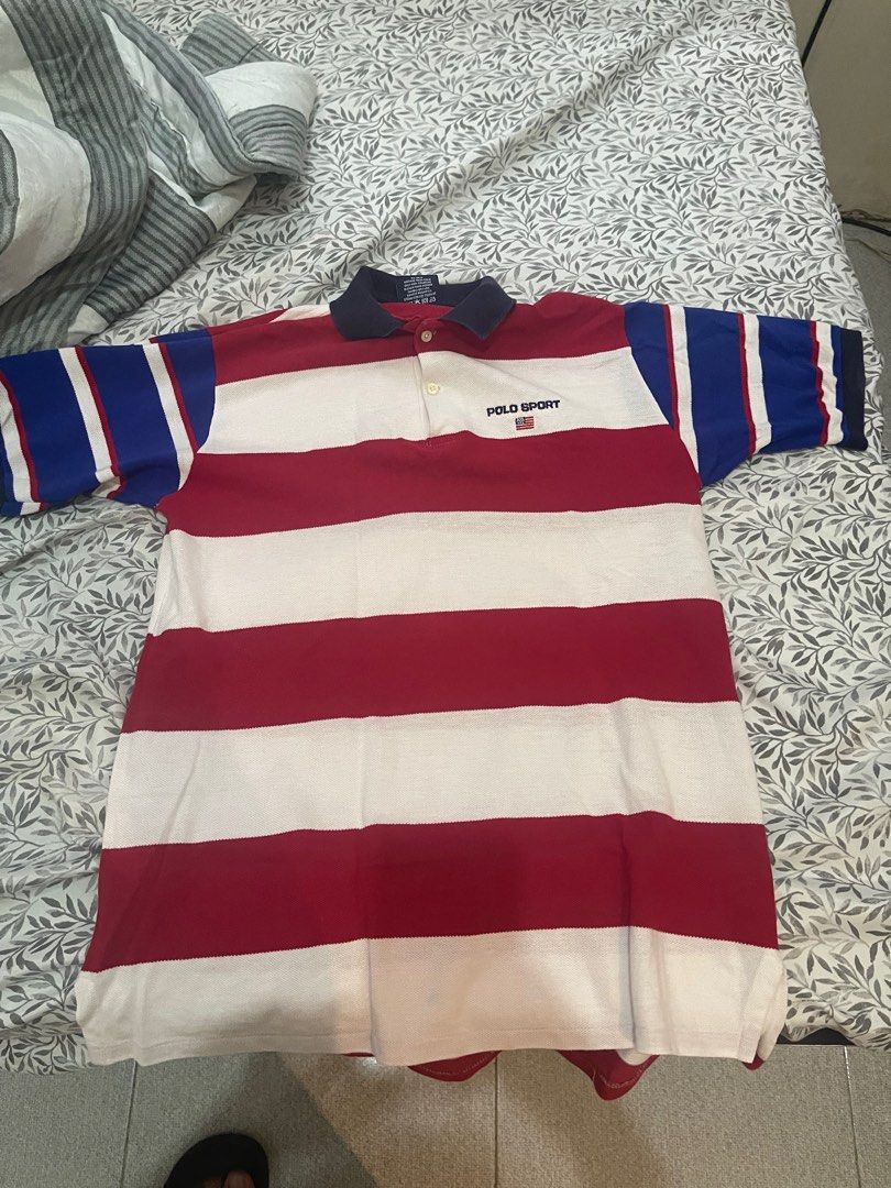 Ralph Lauren Polo sport (Category: Tshirts & Polo Shirts ) located in Paranaque City. Submitted by jayjamesreyes (Listing ID 1195395729, Image 1). Description: Xl on tag L 26 W 19 Parañaque Area Shipping C/O buyer.