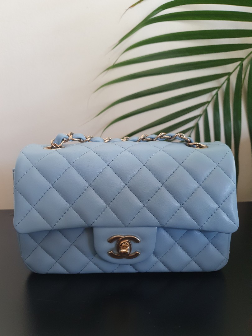Túi Nữ Chanel Classic Handbag Light Blue A01112Y04059NN268  LUXITY