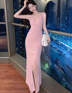 PROMOTION - PINK SEXY EVENING DRESS