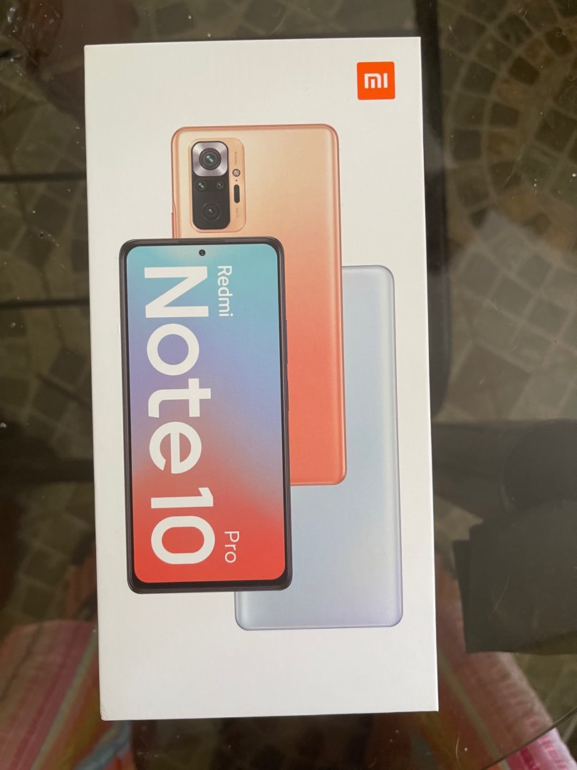 Redi Note 10 Pro Box Redmi note 10 pro glacier blue 8/128, Mobile Phones & Gadgets, Mobile ...