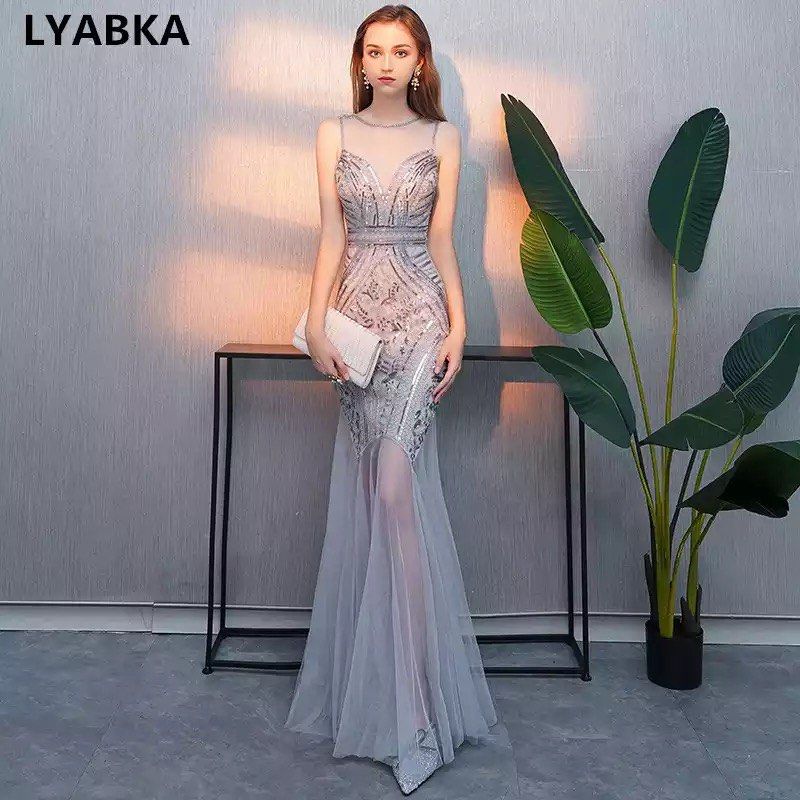 Rent Gatsby glitz and glam silver gray gown Women s Fashion