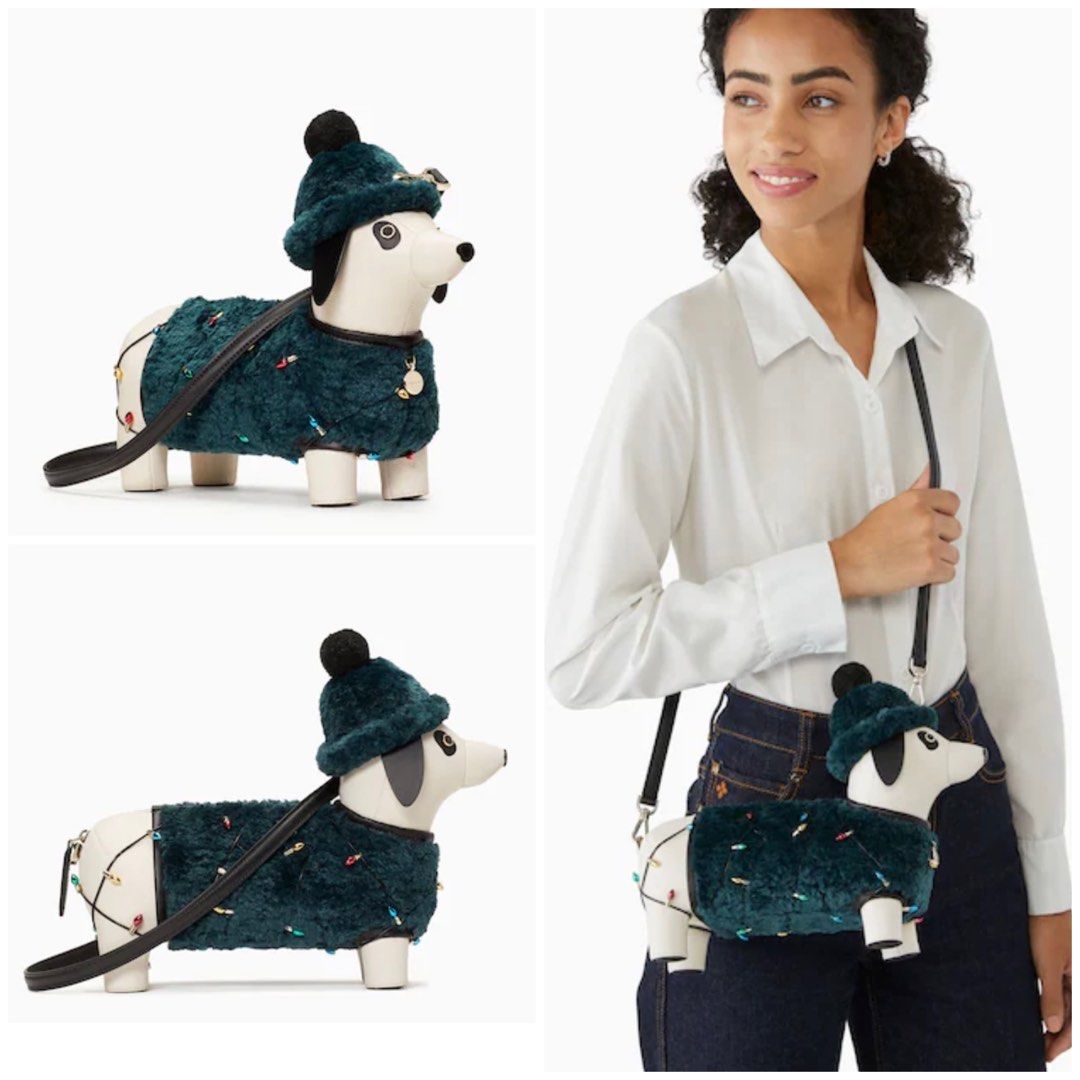 INSTOCK COLLECTIBLE Kate Spade Claude Dachshund Crossbody Slingbag