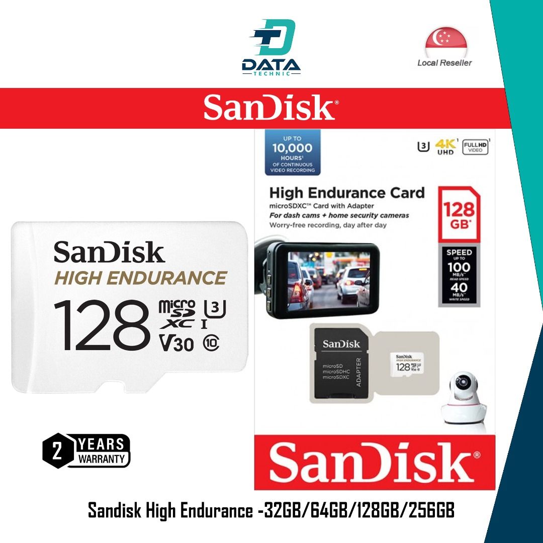  SanDisk 256GB High Endurance Video microSDXC Card with