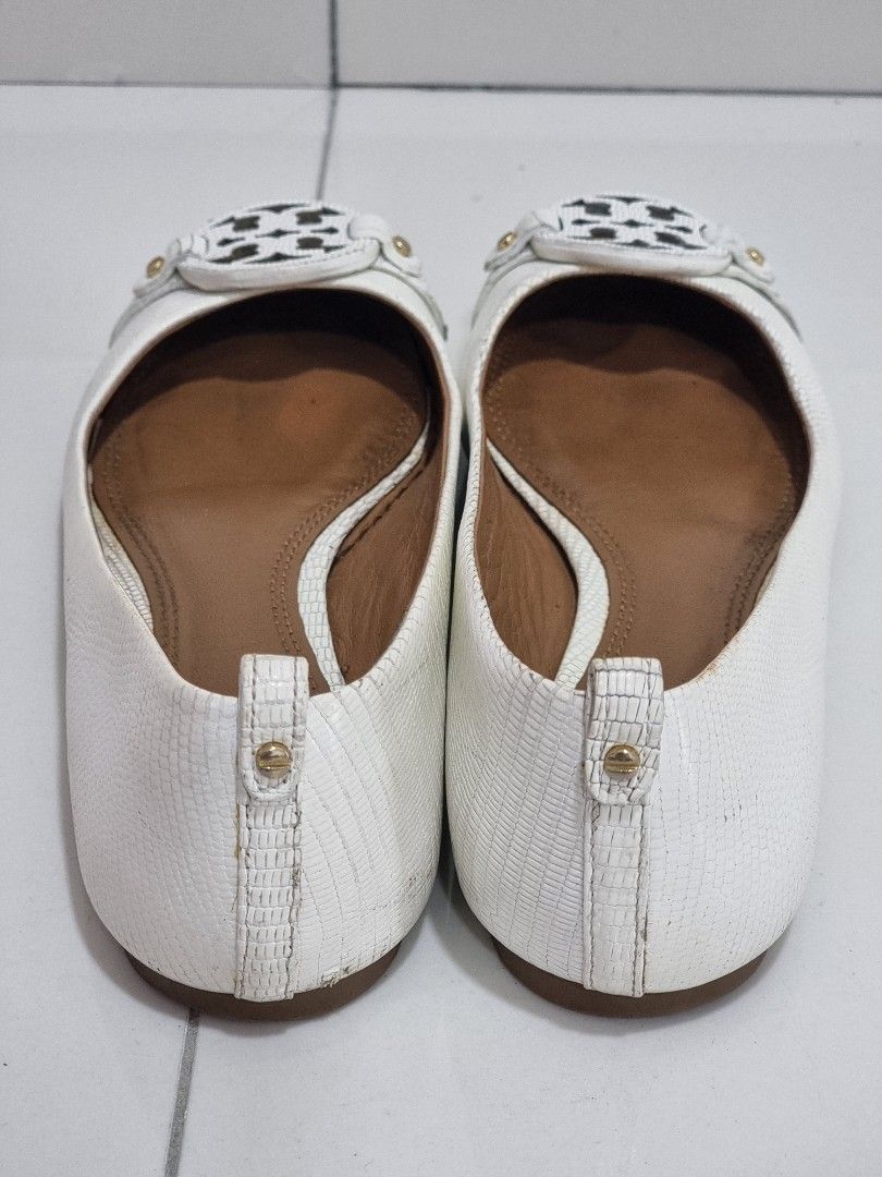 Sell Preloved Tory Burch white shoes, Women's Fashion, Footwear, Boots on  Carousell