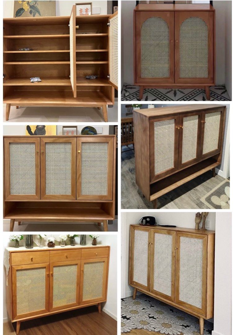 Rattan Customisation Shoe Book Shelf Rack Cabinet Shelves Storage ...