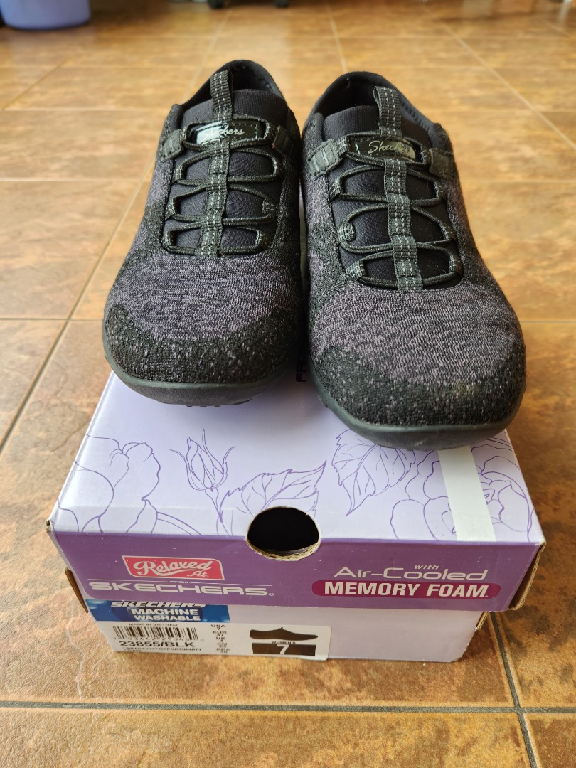 Skechers fortune knit black shop