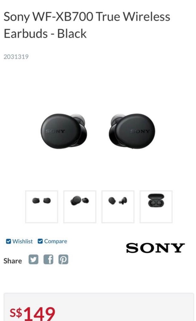 Sony wf best sale xb700 ps4