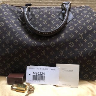 Louis Vuitton Mini Lin Speedy 30, Luxury, Bags & Wallets on Carousell