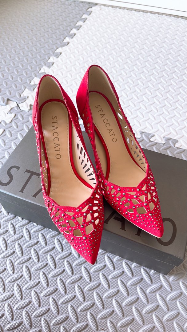 Red high heels size 11 hot sale