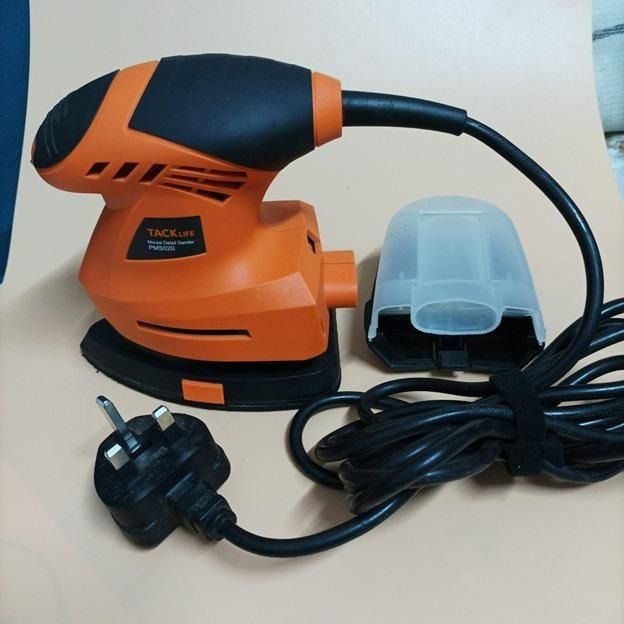 T253 TACKLIFE Mouse Detail Sander Sandpaper 40 60 80 100 240 Grits Hook And Loop Assorted Sanding Paper suitable forTacklife multi sander PMS02B Furniture Home Living Home Improvement Organisation Hom...