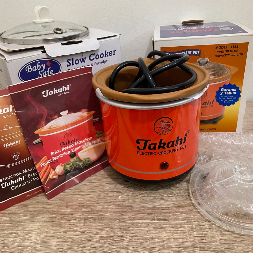 Takahi Slow Cooker Crockery Pot 0.7 L Liter (Premium Series), Bayi