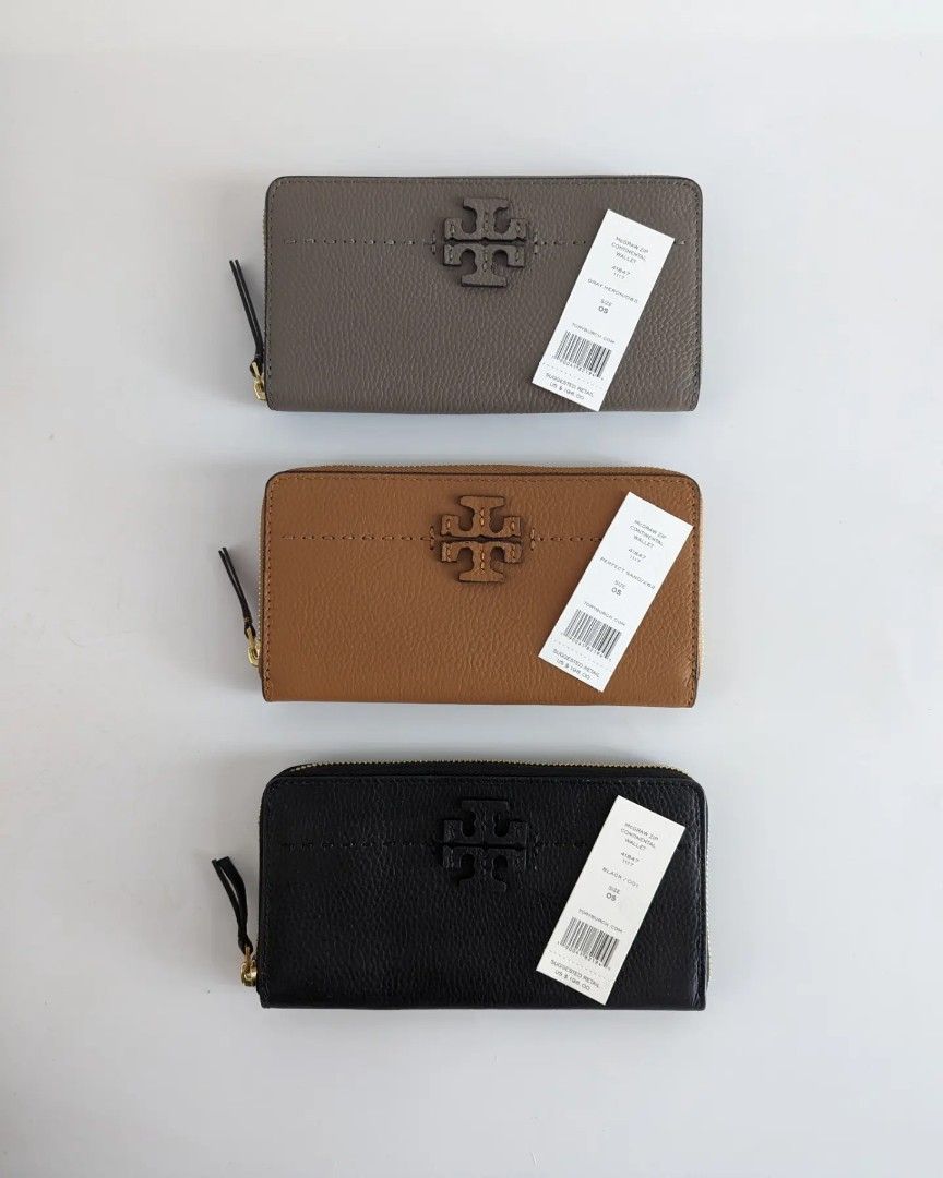 Tory Burch original McGraw Zip Continental Wallet, Women's Fashion, Bags &  Wallets, Wallets & Card holders on Carousell