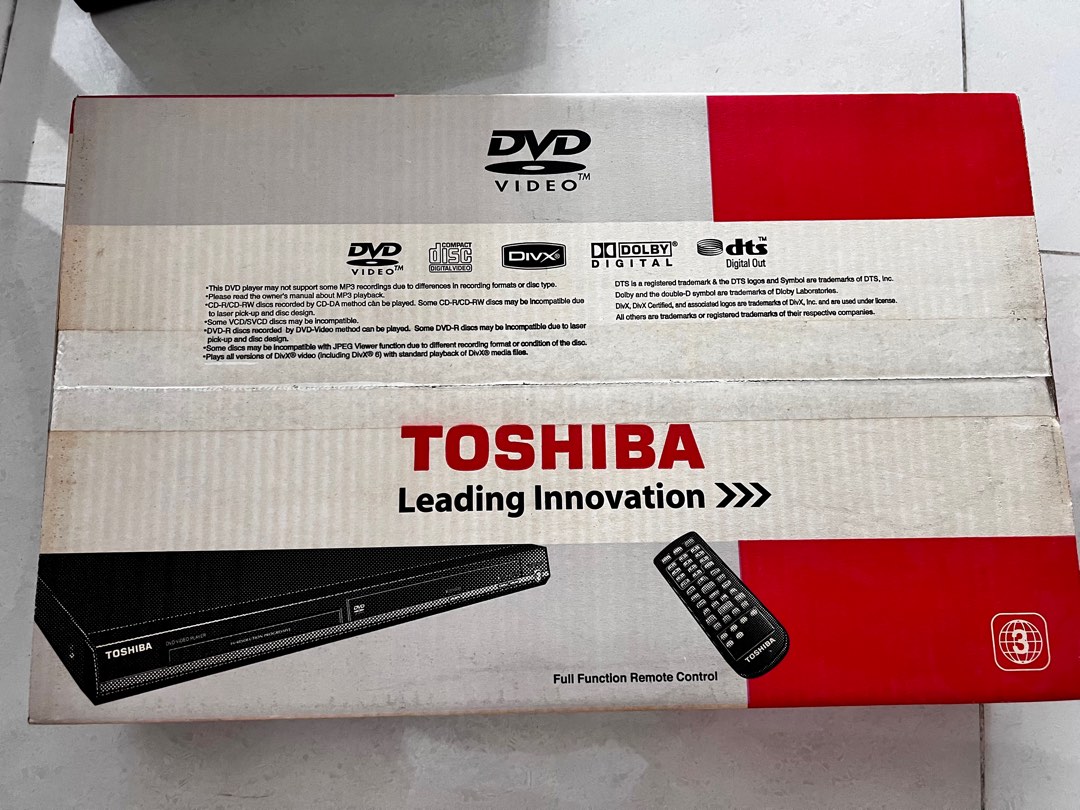 Toshiba DVD Player, Hobbies & Toys, Music & Media, CDs & DVDs on Carousell