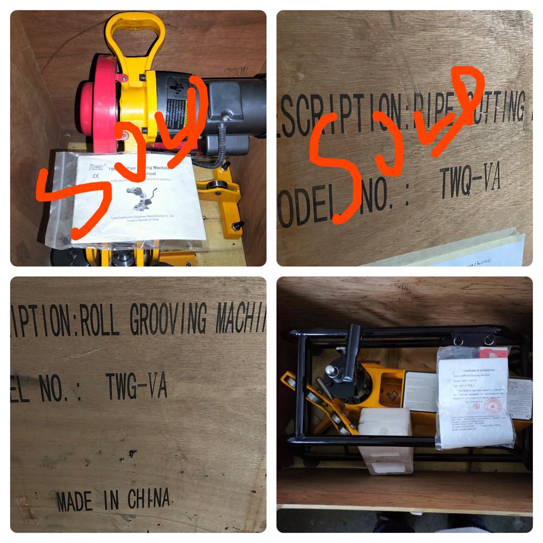 Tuwei Hole cutting tool grooving / tapping / pipe cutting machine