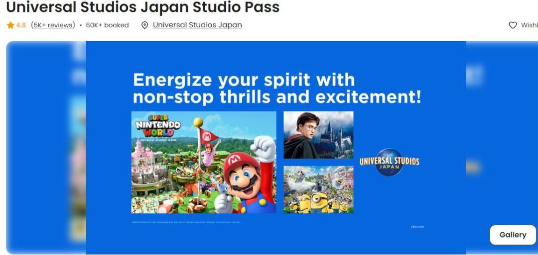 Universal Studios Japan (Osaka) USJ 1x, Tickets & Vouchers, Flights ...