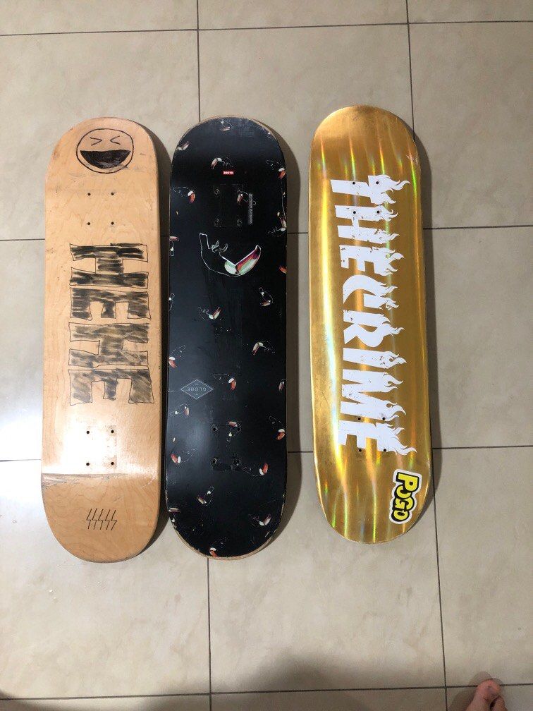 Used Skateboard Decks, Sports Equipment, Sports & Games, Skates, Rollerblades & Scooters on
